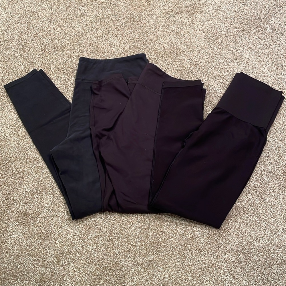 3 Pair women’s Black Leggings SPANX Included!